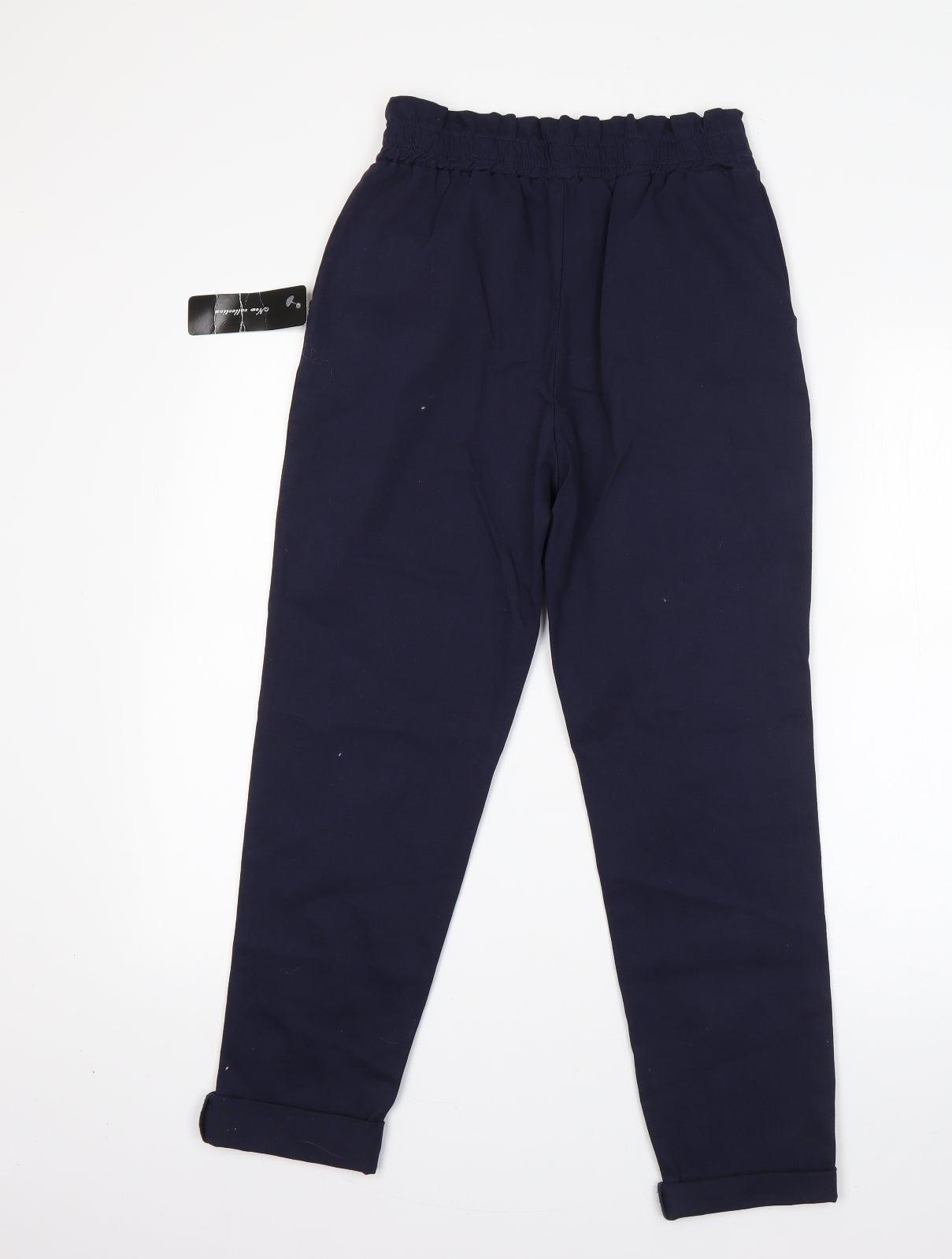 New Colection Womens Blue  Cotton Dress Pants Trousers Size S L23 in Regular