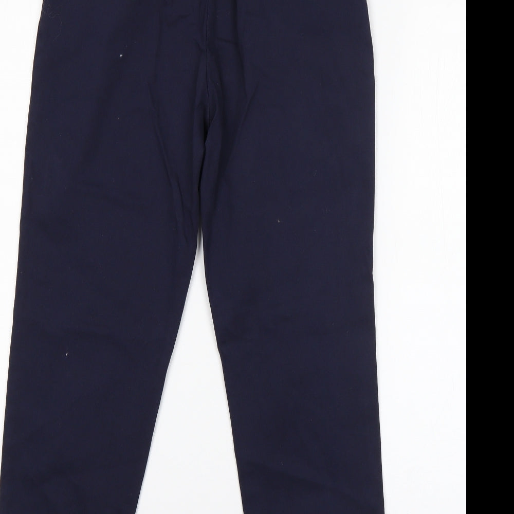 New Colection Womens Blue  Cotton Dress Pants Trousers Size S L23 in Regular