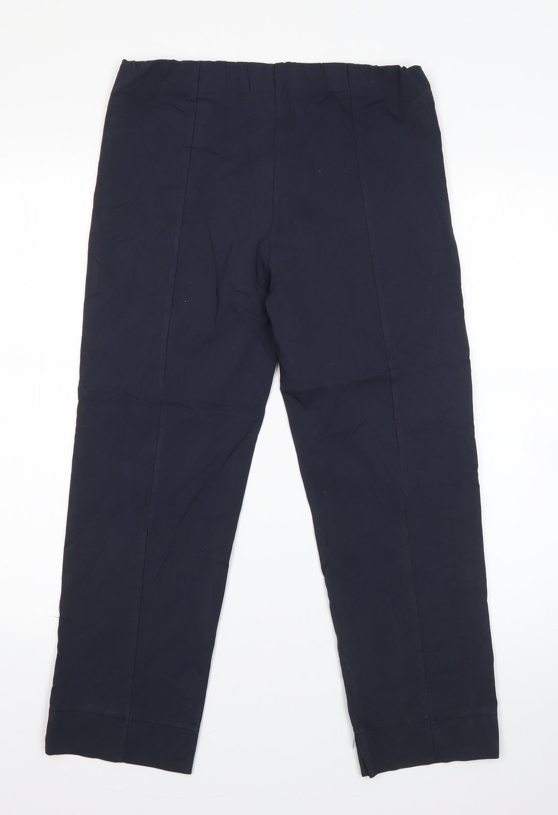 Womens UK Size L Preworn Regular Fit Dress Pants Blue Trousers