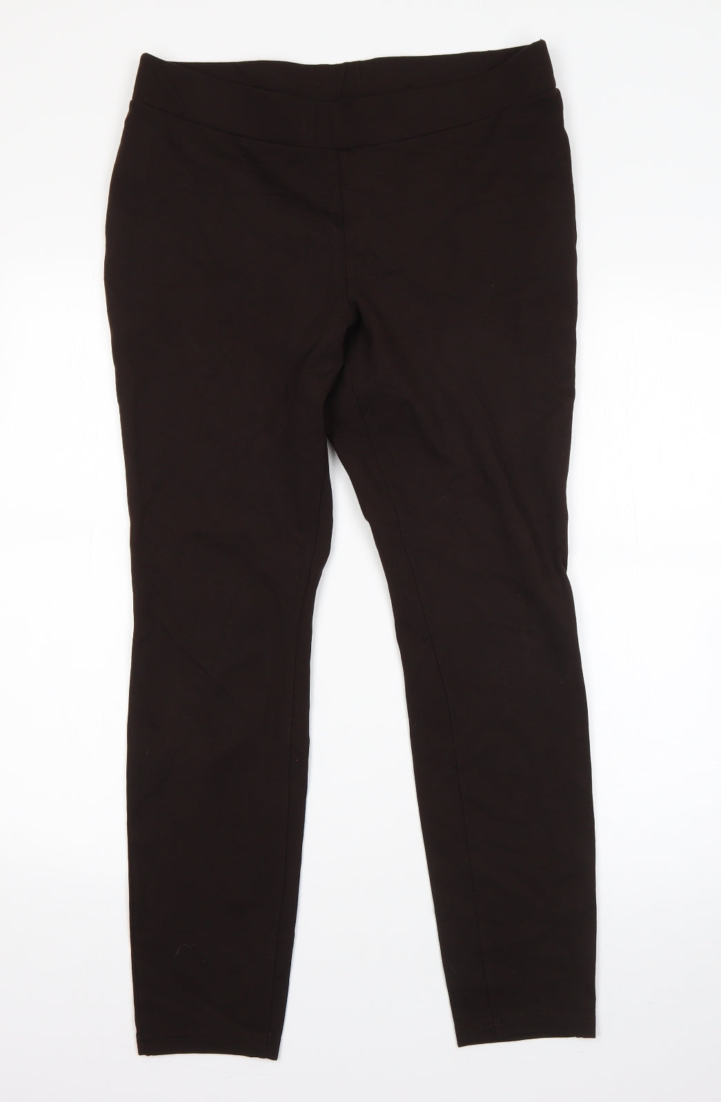 Ana Womens Brown  Nylon Dress Pants Trousers Size L L26 in Regular