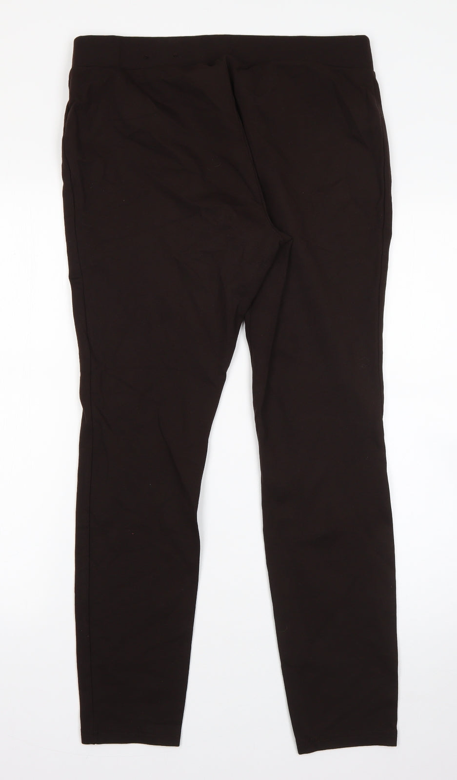 Ana Womens Brown  Nylon Dress Pants Trousers Size L L26 in Regular