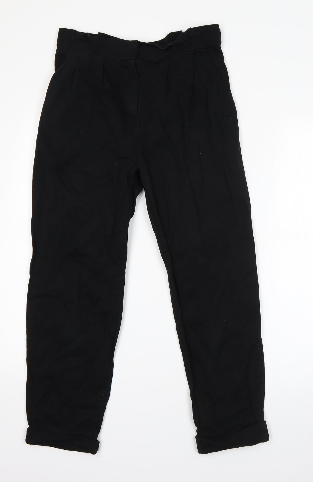 Sparkle & Fade Womens Black  Cotton Dress Pants Trousers Size S L23 in Regular