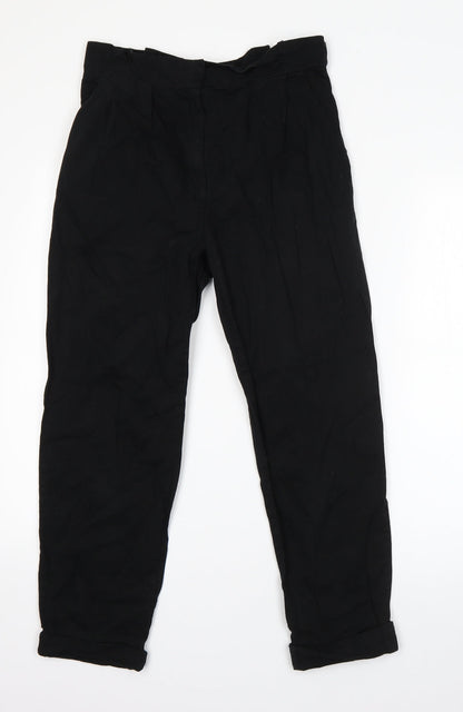 Sparkle & Fade Womens Black  Cotton Dress Pants Trousers Size S L23 in Regular