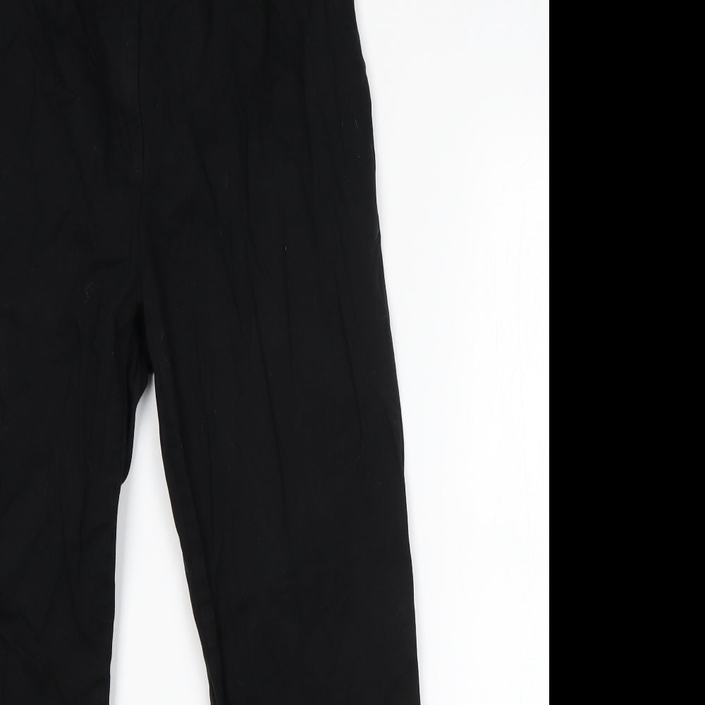 Sparkle & Fade Womens Black  Cotton Dress Pants Trousers Size S L23 in Regular