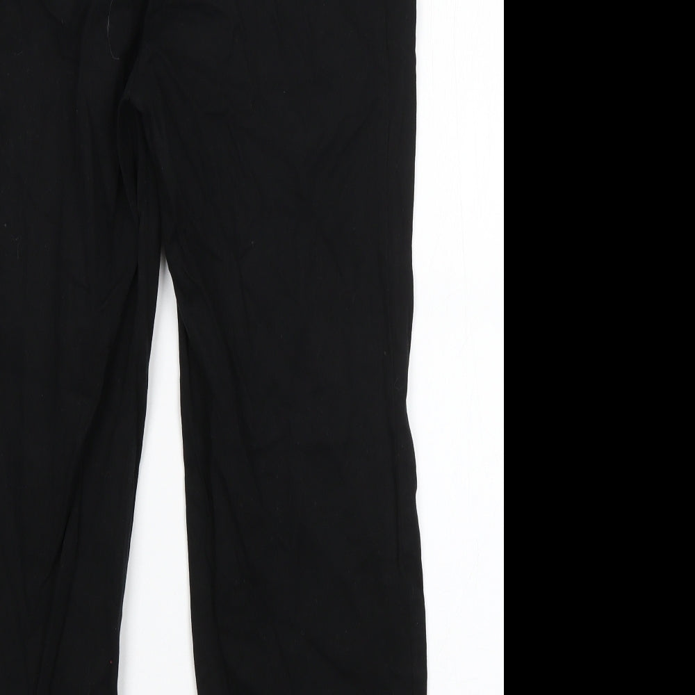 Sparkle & Fade Womens Black  Cotton Dress Pants Trousers Size S L23 in Regular