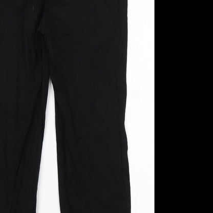 Sparkle & Fade Womens Black  Cotton Dress Pants Trousers Size S L23 in Regular