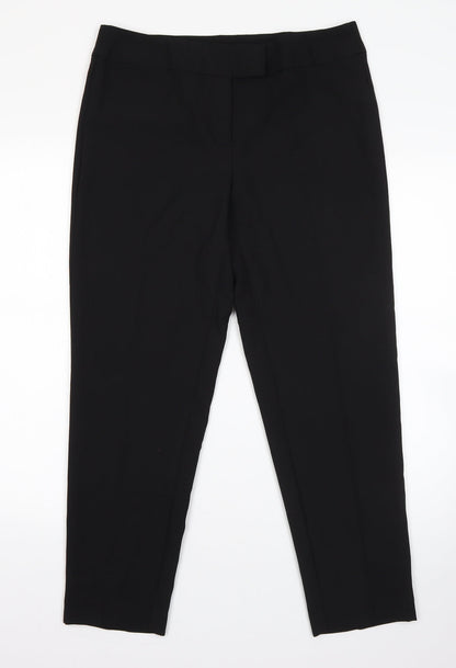 George Womens Black  Polyester Dress Pants Trousers Size 12 L24 in Regular