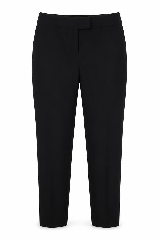 Front view of George women’s black polyester dress pants trousers, size UK 12, 24-inch leg regular