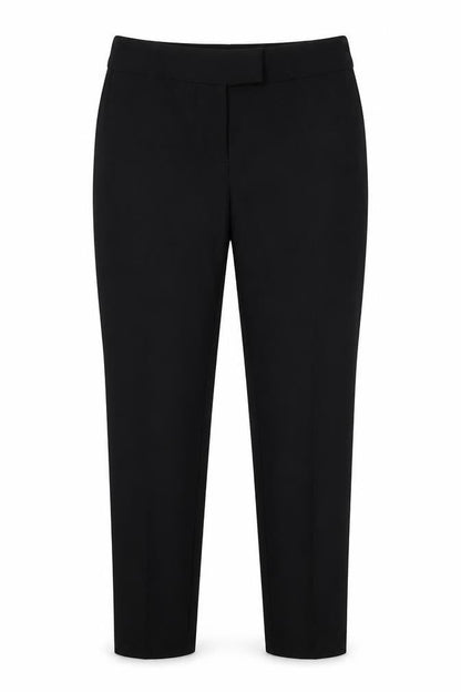 Front view of George women’s black polyester dress pants trousers, size UK 12, 24-inch leg regular