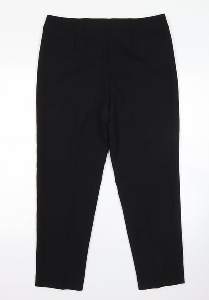 George Womens Black  Polyester Dress Pants Trousers Size 12 L24 in Regular