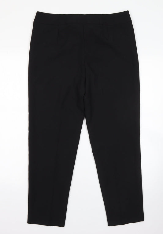 George Womens Black  Polyester Dress Pants Trousers Size 12 L24 in Regular