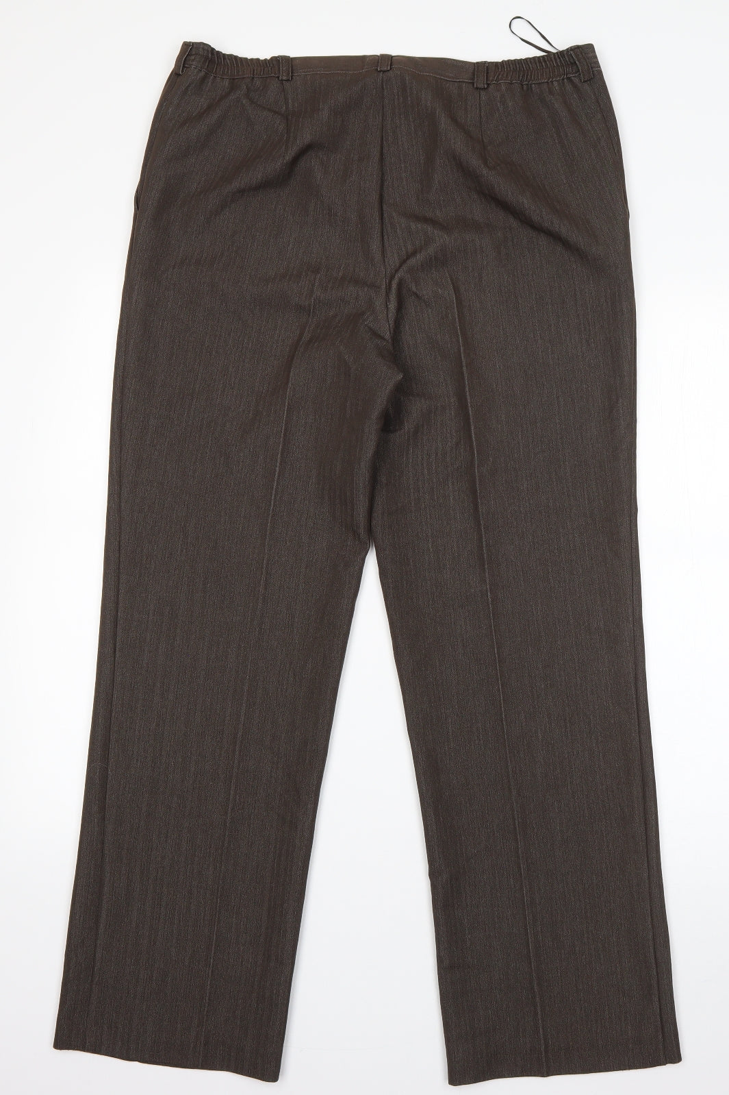 Annabell Womens Brown  Viscose Dress Pants Trousers Size 12 L27 in Regular