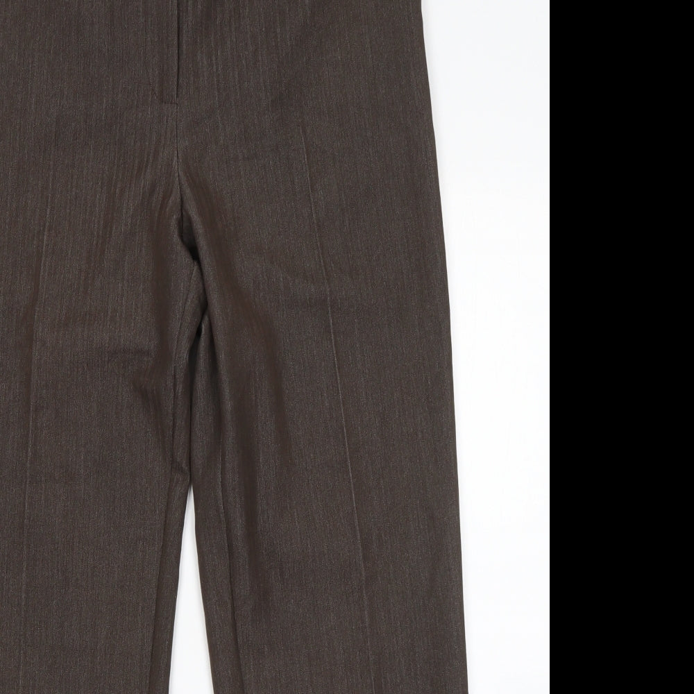 Annabell Womens Brown  Viscose Dress Pants Trousers Size 12 L27 in Regular