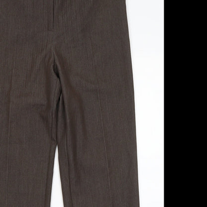 Annabell Womens Brown  Viscose Dress Pants Trousers Size 12 L27 in Regular