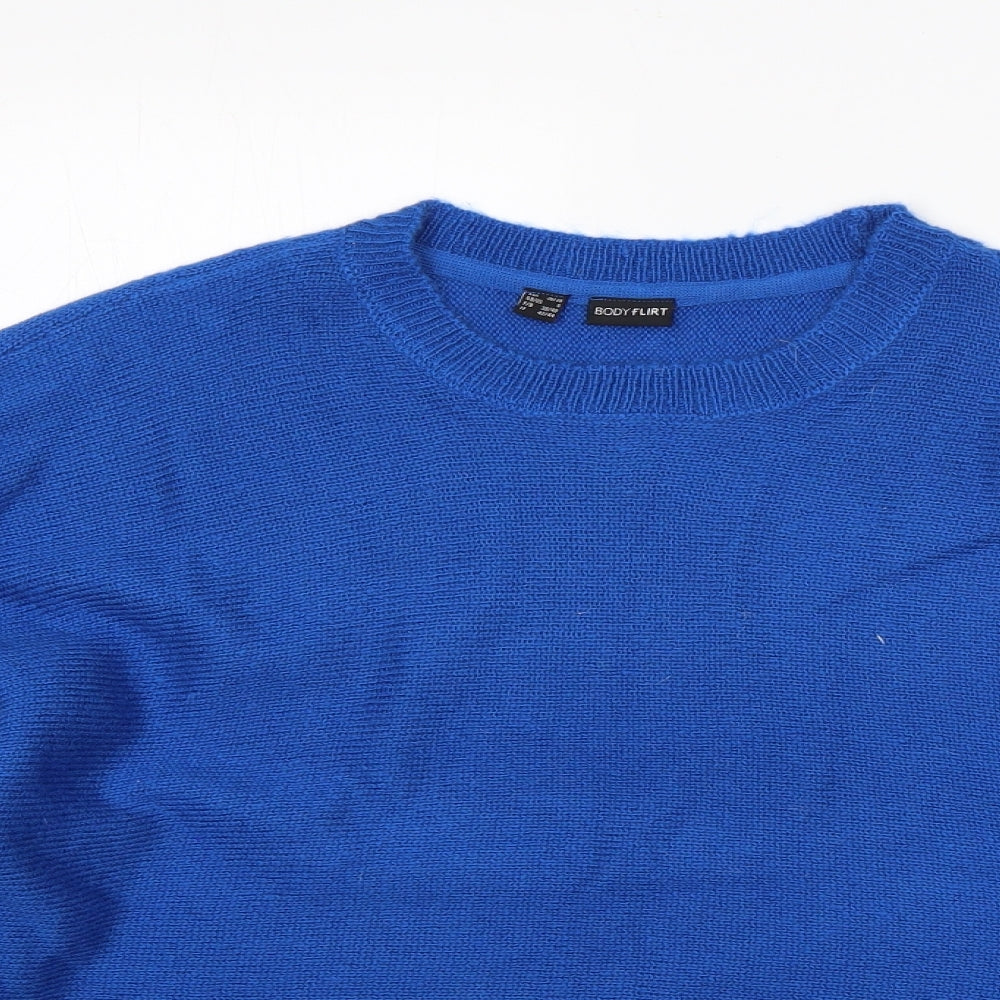 Womens UK Size S Body Flirt Blue Pullover Jumper
