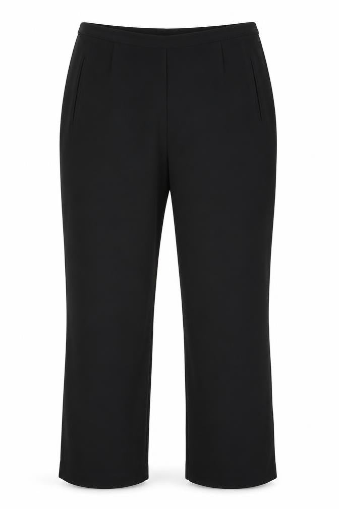 Womens UK Size 10 AMARANTO Regular Fit Dress Pants Black Trousers
