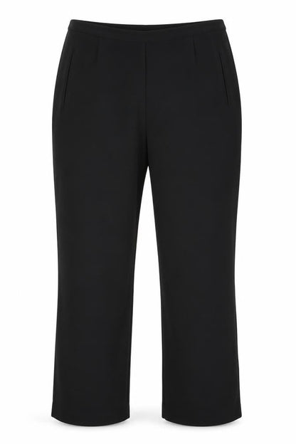 Womens UK Size 10 AMARANTO Regular Fit Dress Pants Black Trousers