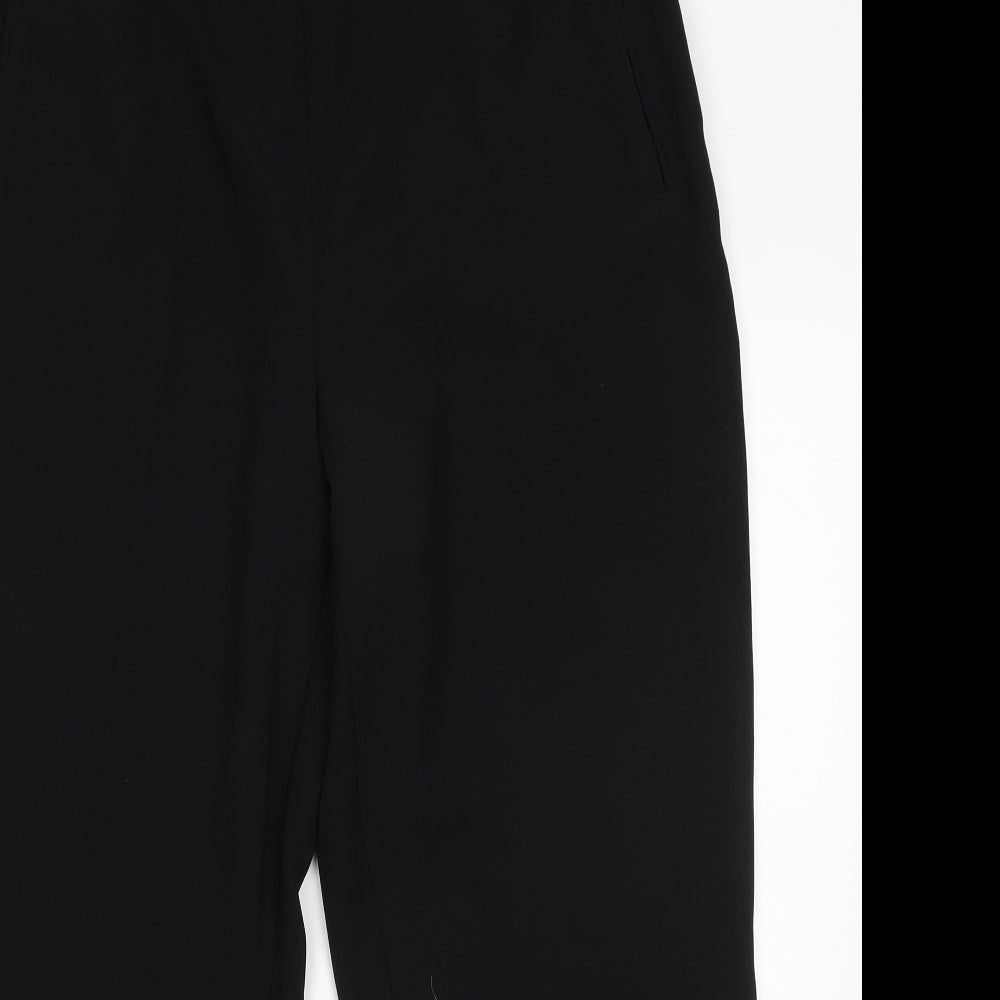 AMARANTO Womens Black  Polyester Dress Pants Trousers Size 10 L26 in Regular