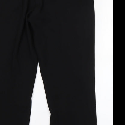 AMARANTO Womens Black  Polyester Dress Pants Trousers Size 10 L26 in Regular