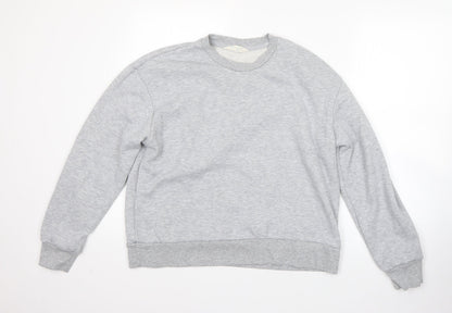 Additional front view of Primark women’s grey cotton pullover sweatshirt, size S