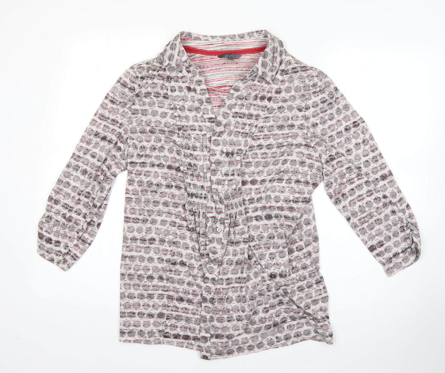 M&S Womens Grey Polka Dot Cotton  Nightshirt Size 14