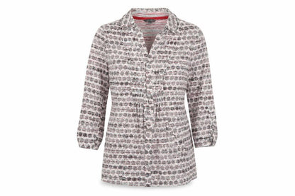 Front view of Marks & Spencer women’s grey polka dot cotton nightshirt, size UK 14