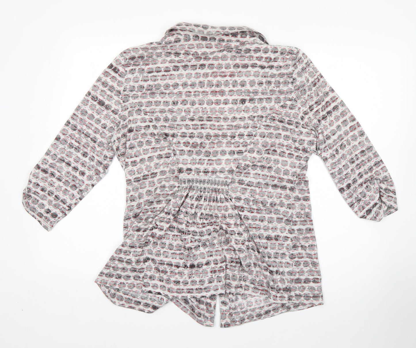 M&S Womens Grey Polka Dot Cotton  Nightshirt Size 14