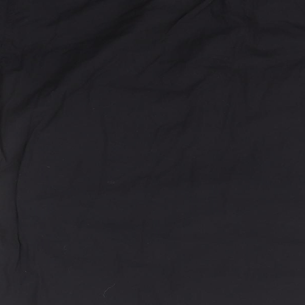 Womens UK Size  Zara Black Basic Button-Up