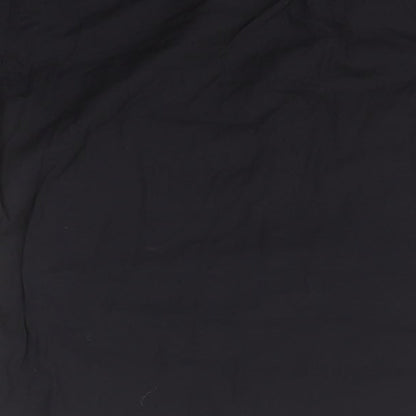 Womens UK Size  Zara Black Basic Button-Up