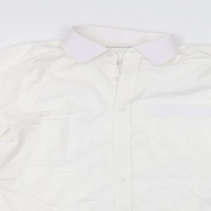 Mens UK Size  Embassy White  Button-Up Long Sleeve Casual Shirt