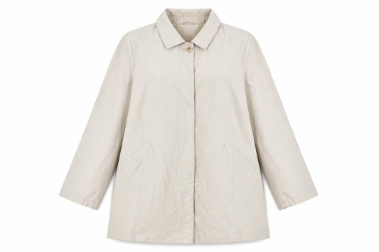 Womens UK Size XL BM Beige Overcoat
