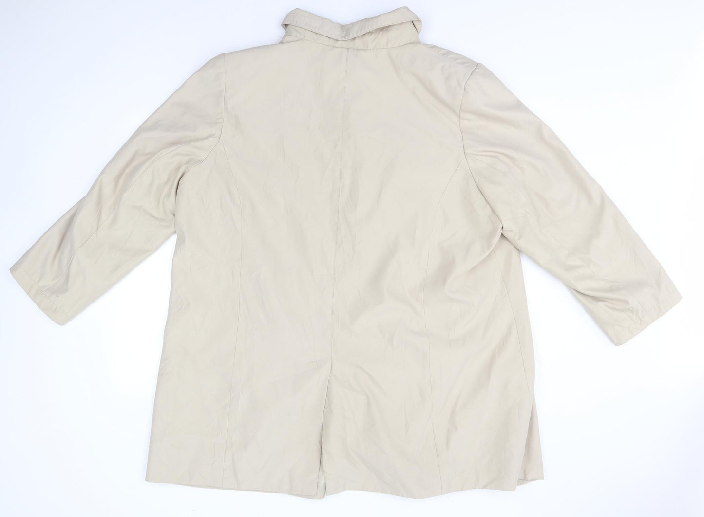 Womens UK Size XL BM Beige Overcoat