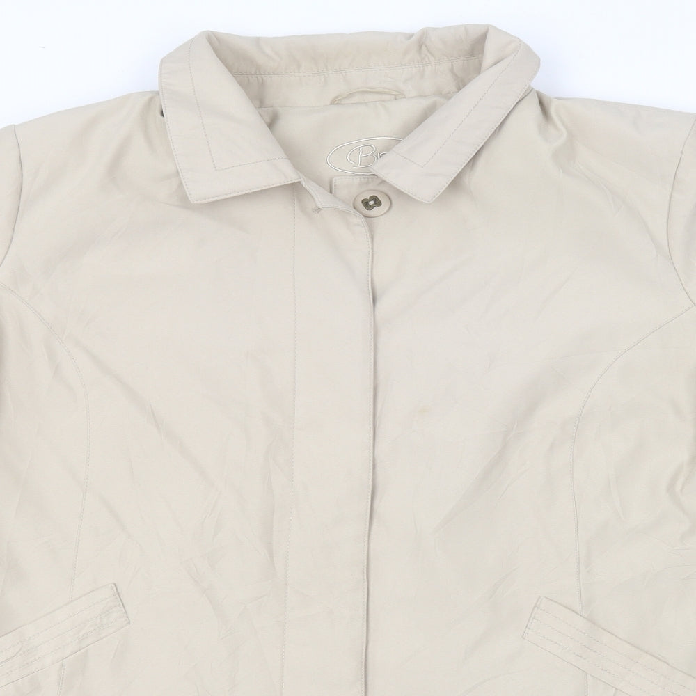 Womens UK Size XL BM Beige Overcoat