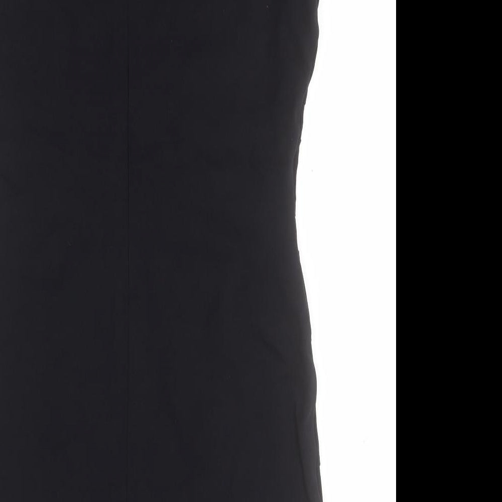 IMAGES Womens Black  Nylon Pencil Dress  Size 14  Round Neck