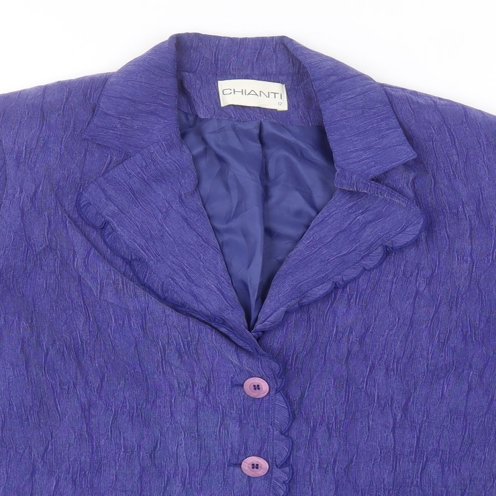 Womens UK Size 12 Chianti Blue Jacket