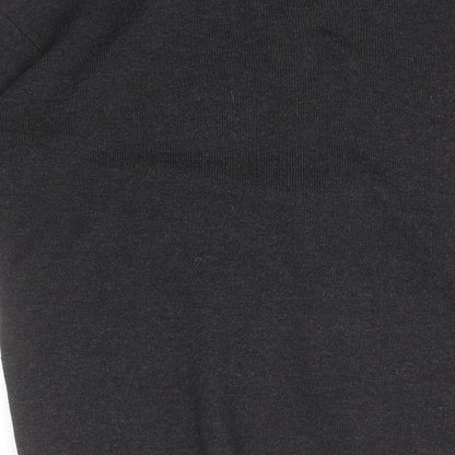 Foglie Rosse Womens Grey Crew Neck  Acrylic Full Zip Jumper Size 2XL