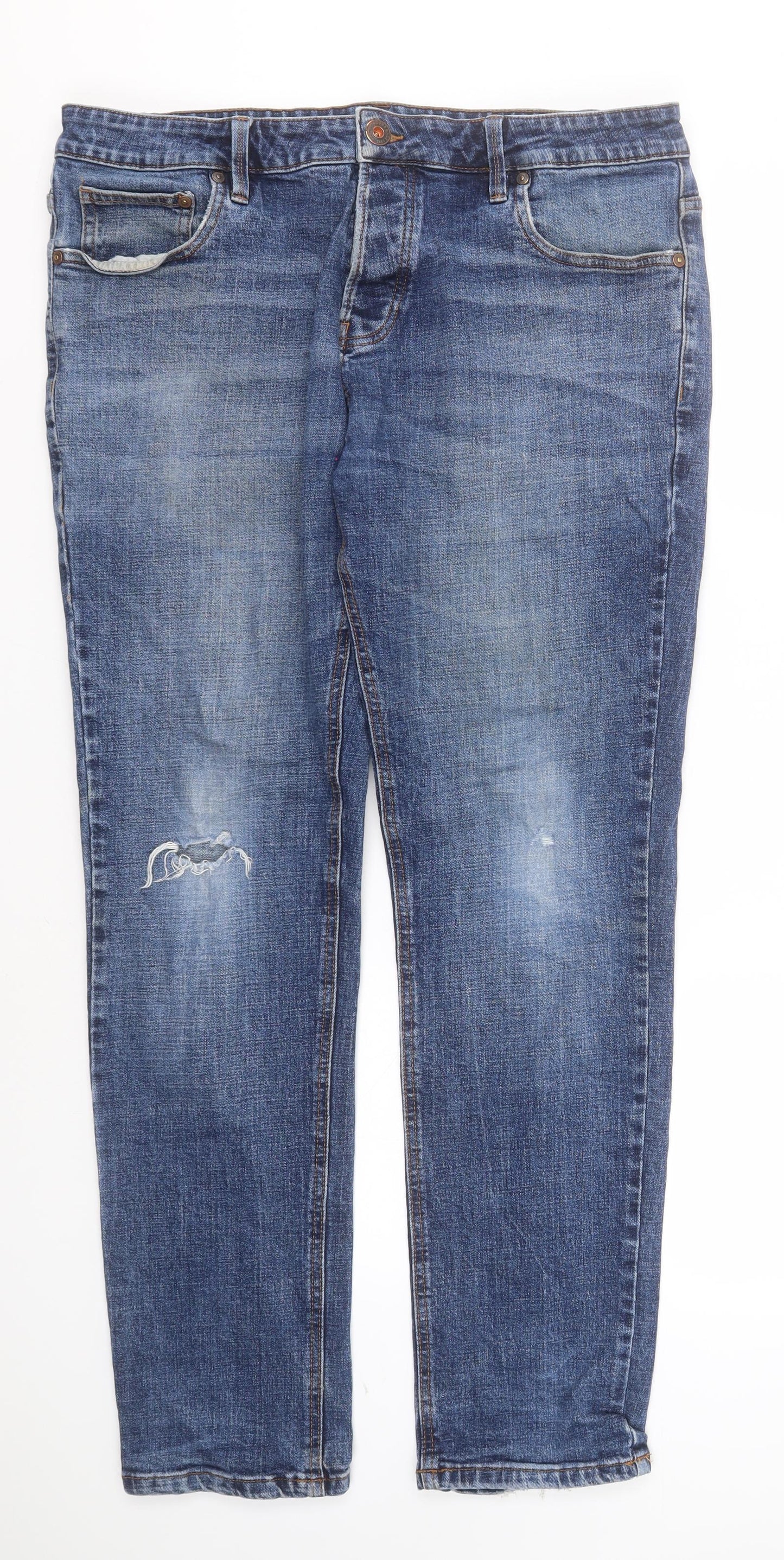 NEXT Womens Blue  Camel Straight Jeans Size 36 L30 in Slim