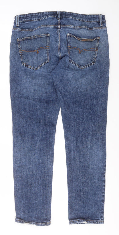 NEXT Womens Blue  Camel Straight Jeans Size 36 L30 in Slim