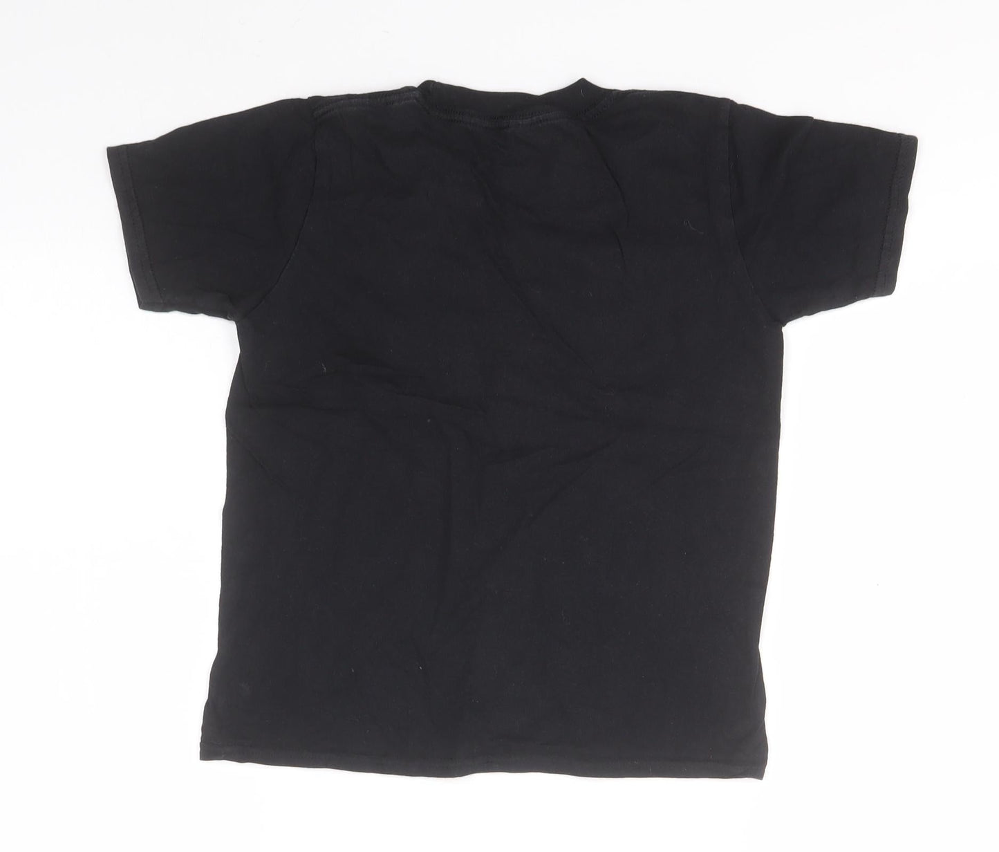 Gildan Boys Black  Cotton Basic T-Shirt Size M Round Neck  - Monster Truck