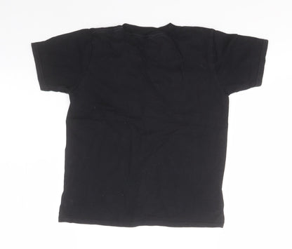 Gildan Boys Black  Cotton Basic T-Shirt Size M Round Neck  - Monster Truck
