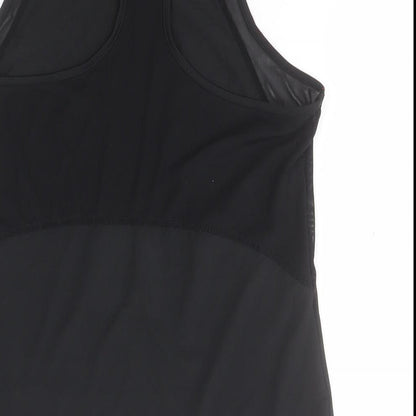 Preworn Womens Black   Basic Tank  Round Neck