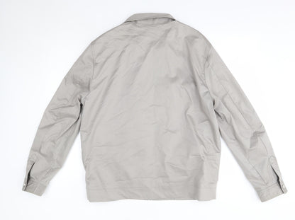 Mens UK Size L M&S Grey Overcoat