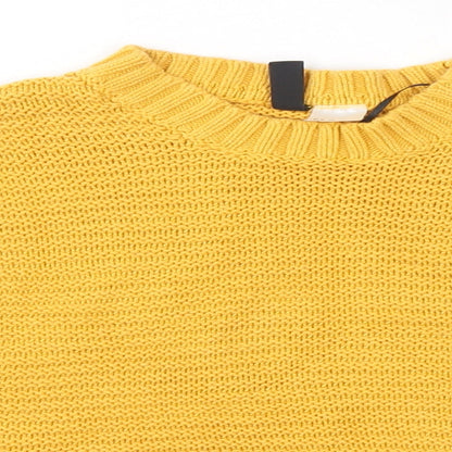 Womens UK Size XS H&M Yellow Pullover Jumper