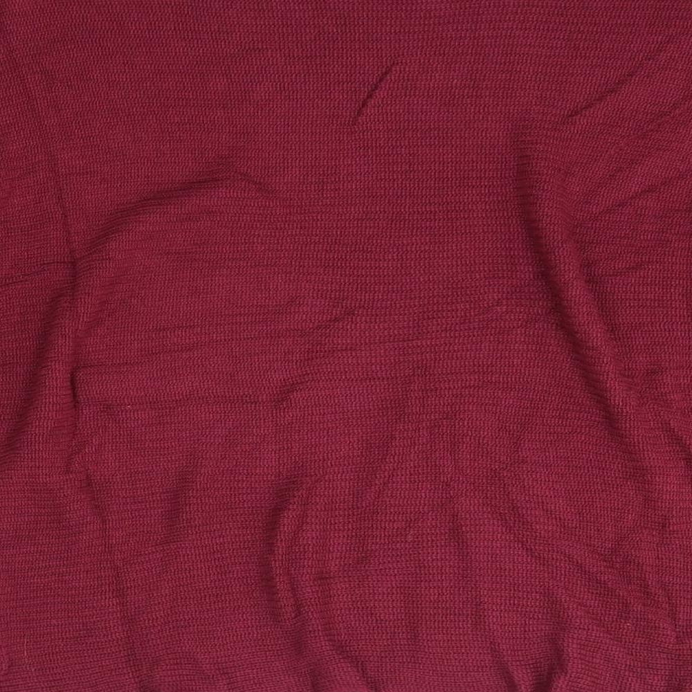 Bershka Womens Pink Round Neck  Viscose Pullover Jumper Size M