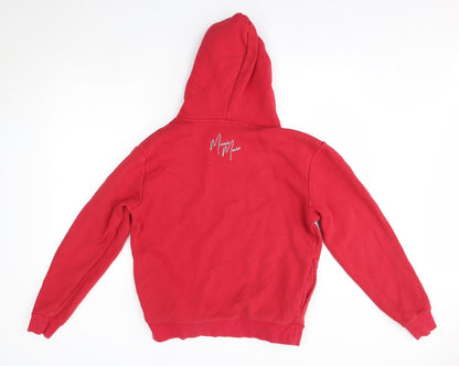 Mens UK Size S Disney Red Pullover Hoodie