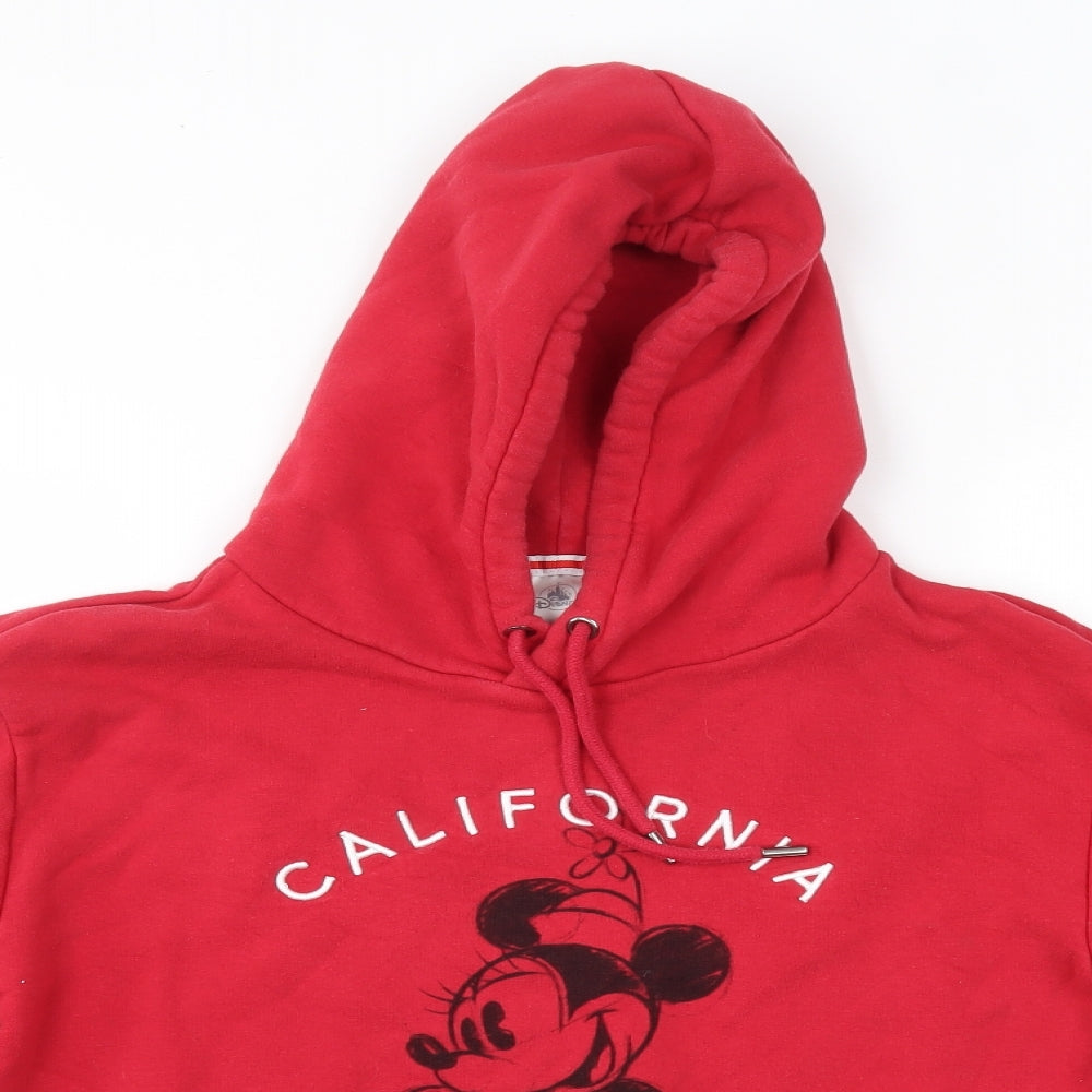 Mens UK Size S Disney Red Pullover Hoodie