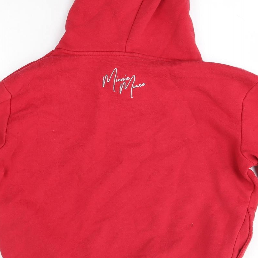 Mens UK Size S Disney Red Pullover Hoodie