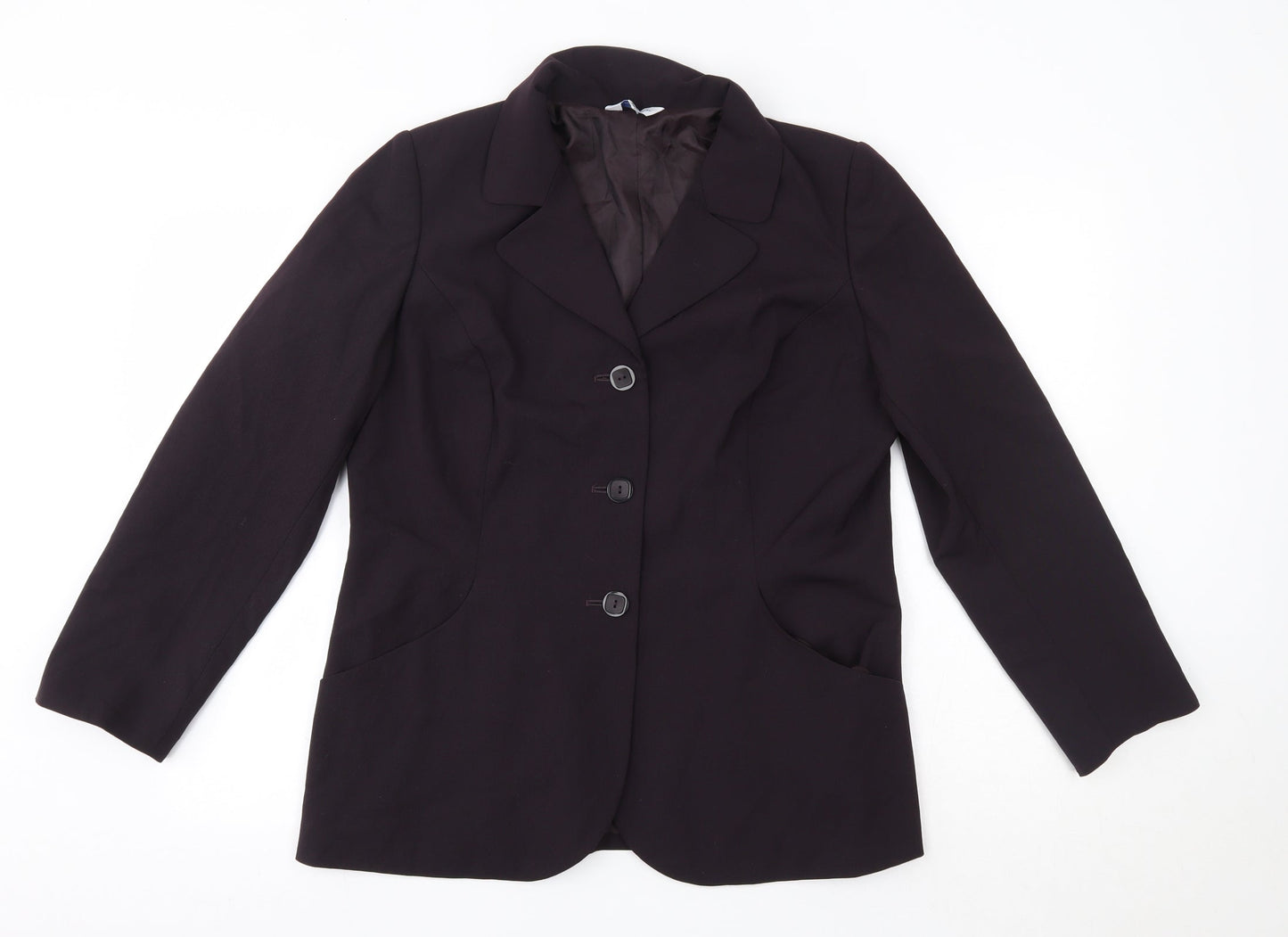 Penny Plain Womens Purple   Jacket Blazer Size 14