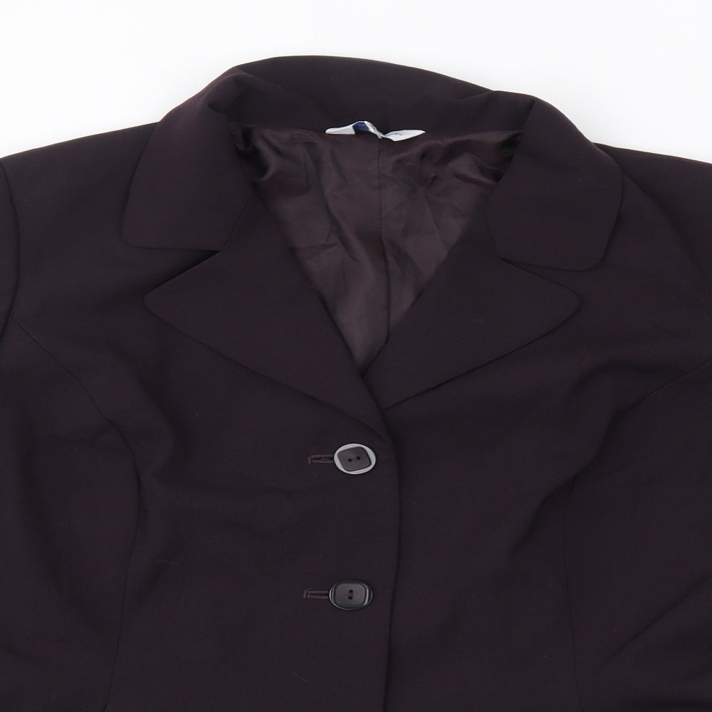 Penny Plain Womens Purple   Jacket Blazer Size 14