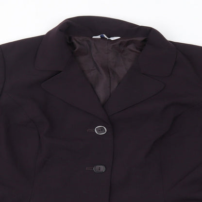 Penny Plain Womens Purple   Jacket Blazer Size 14